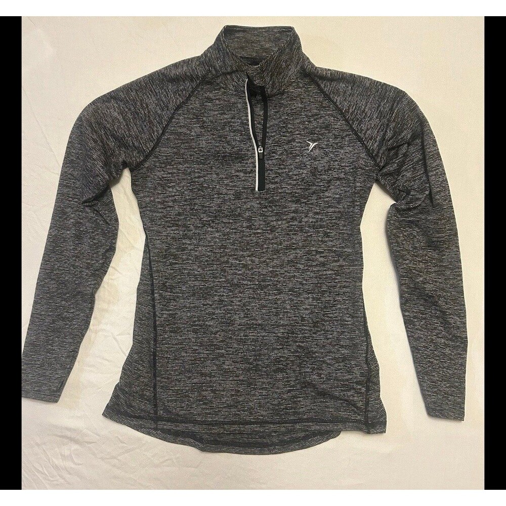 Old Navy Active gray heather quarter zip sweatshirt in size S